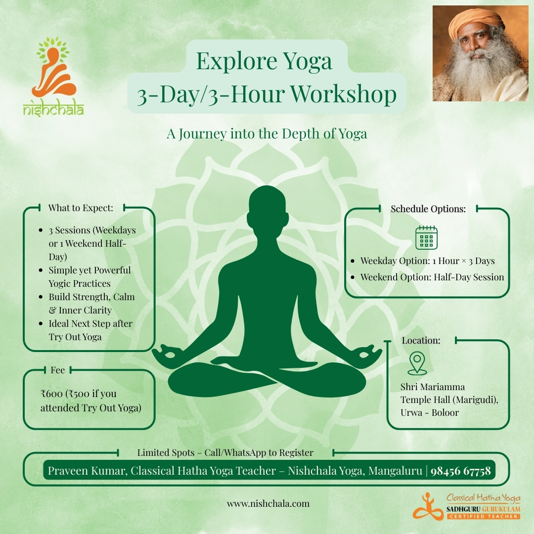 Explore Yoga – 3-Day Workshop